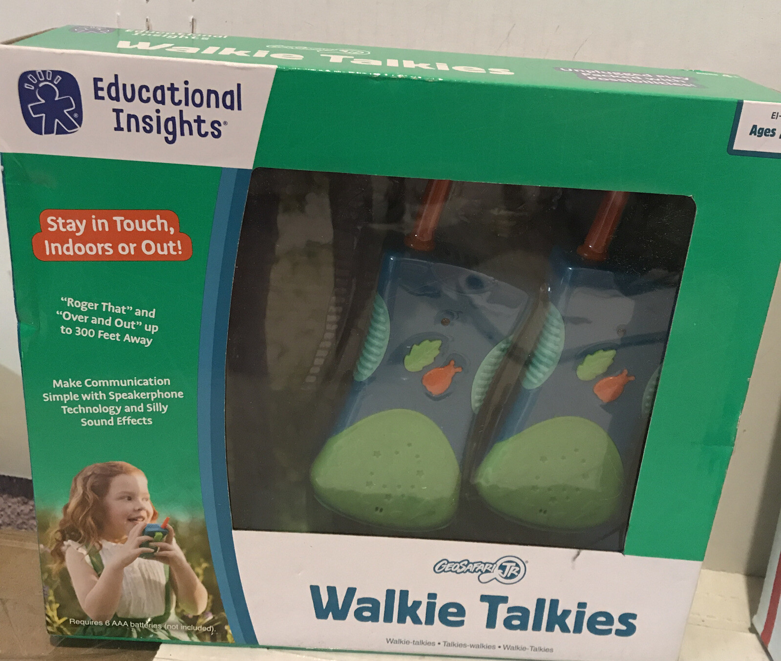 🌎 EDUCATIONAL Insights WALKIE TALKIE,New ‼️