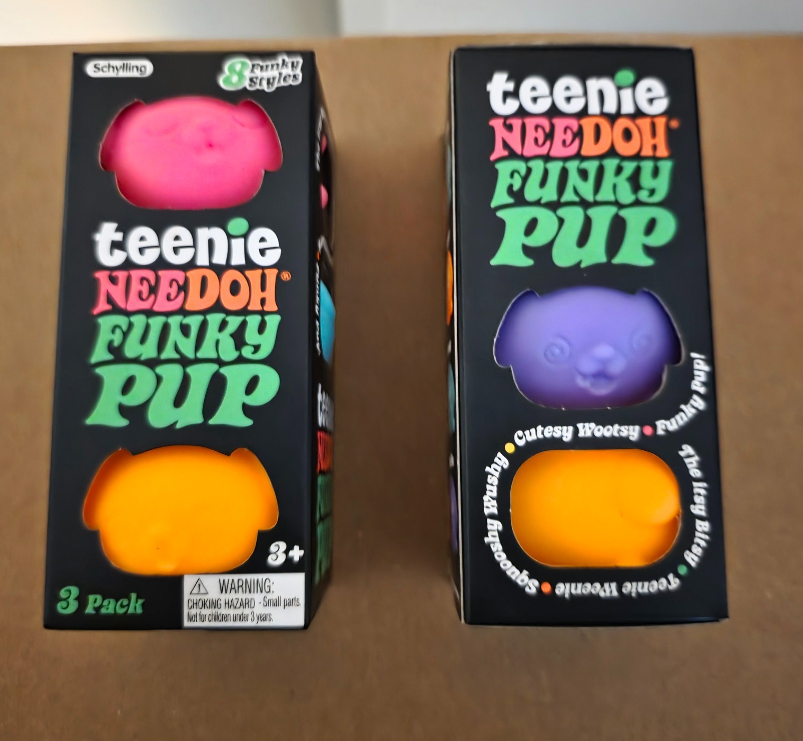 Teenie Needoh Funky Pup Pack of 3 x2