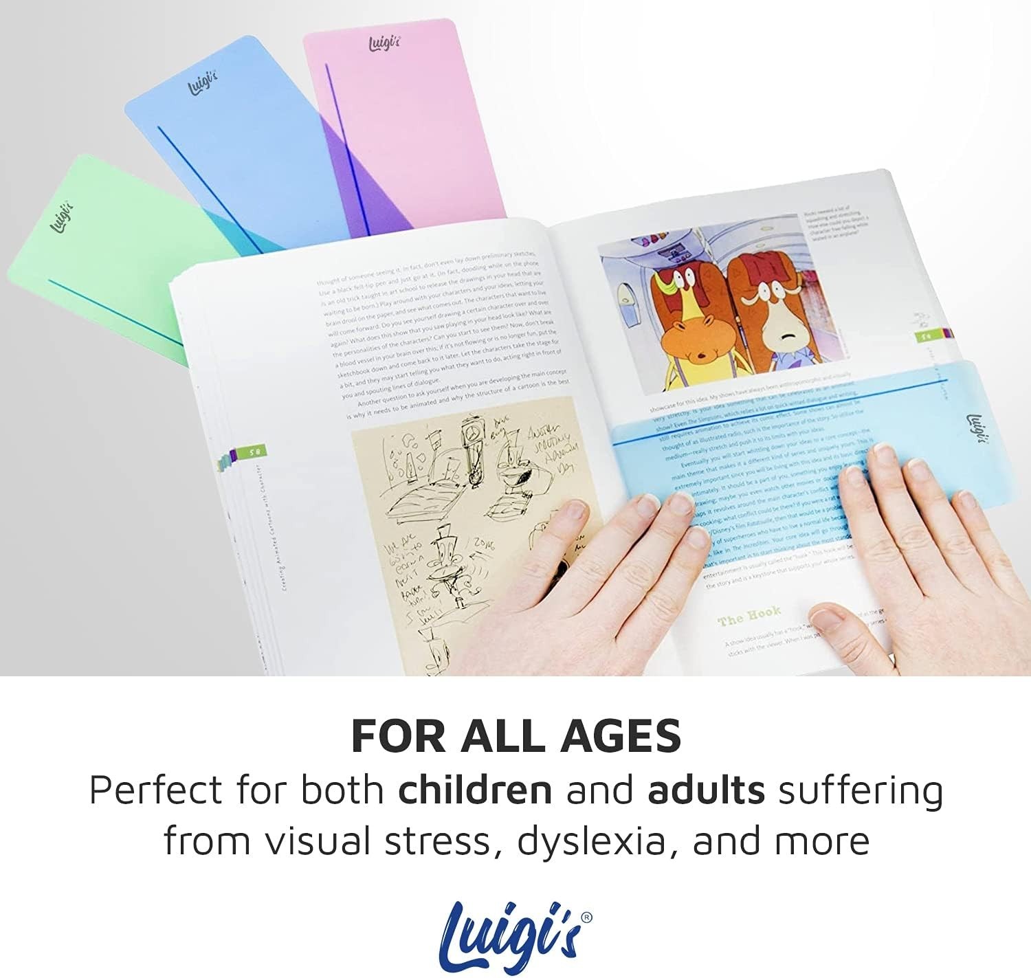 SB Education 10 x Dyslexia Reading Tools for kids with Coloured Overlays | Gu…