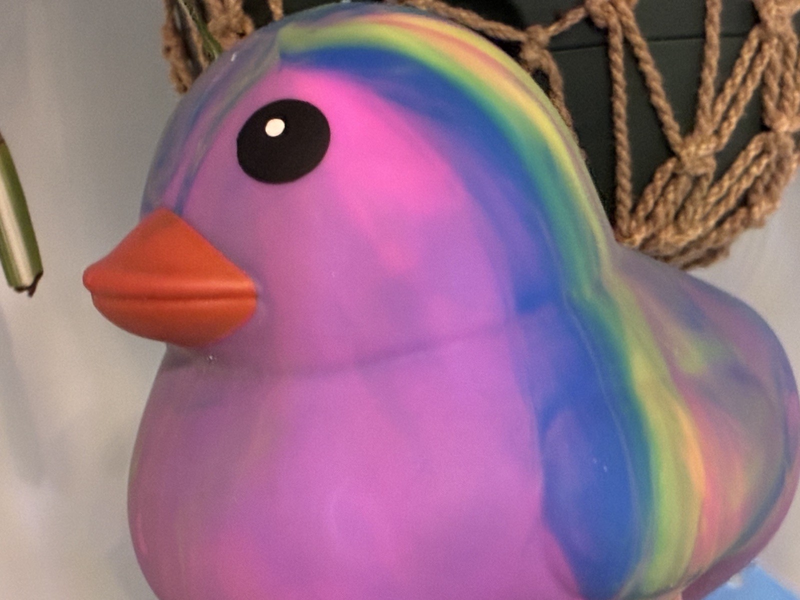 Sunny Days Jumbo Squeezy Duck – Tie-Dye Squishy Stress Relief Toy