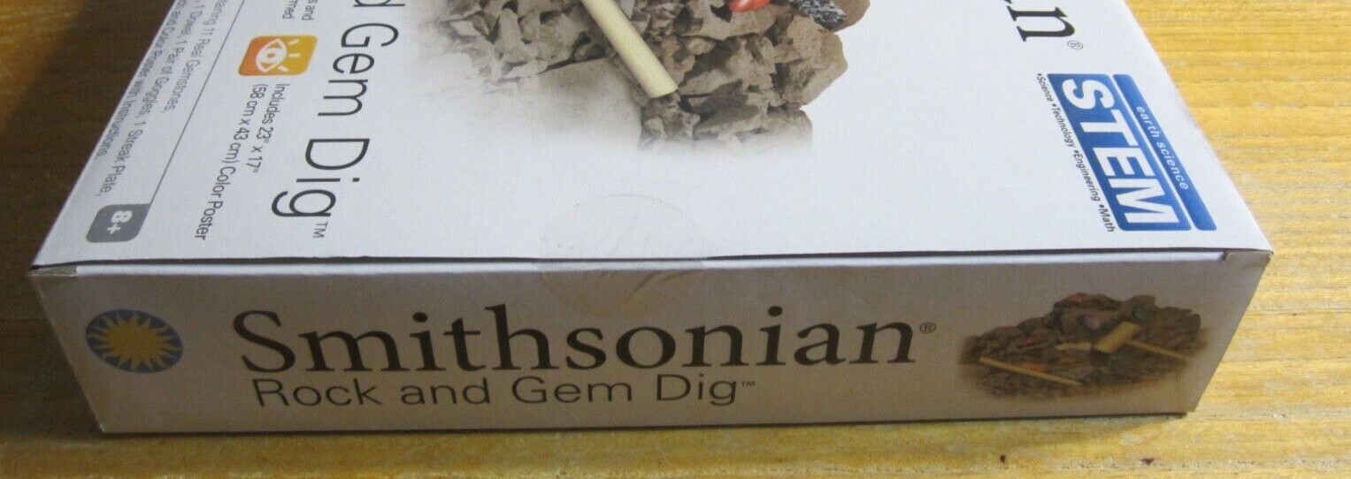 Smithsonian Rock and Gem Dig 2019 NSI International STEM Earth Science NIB