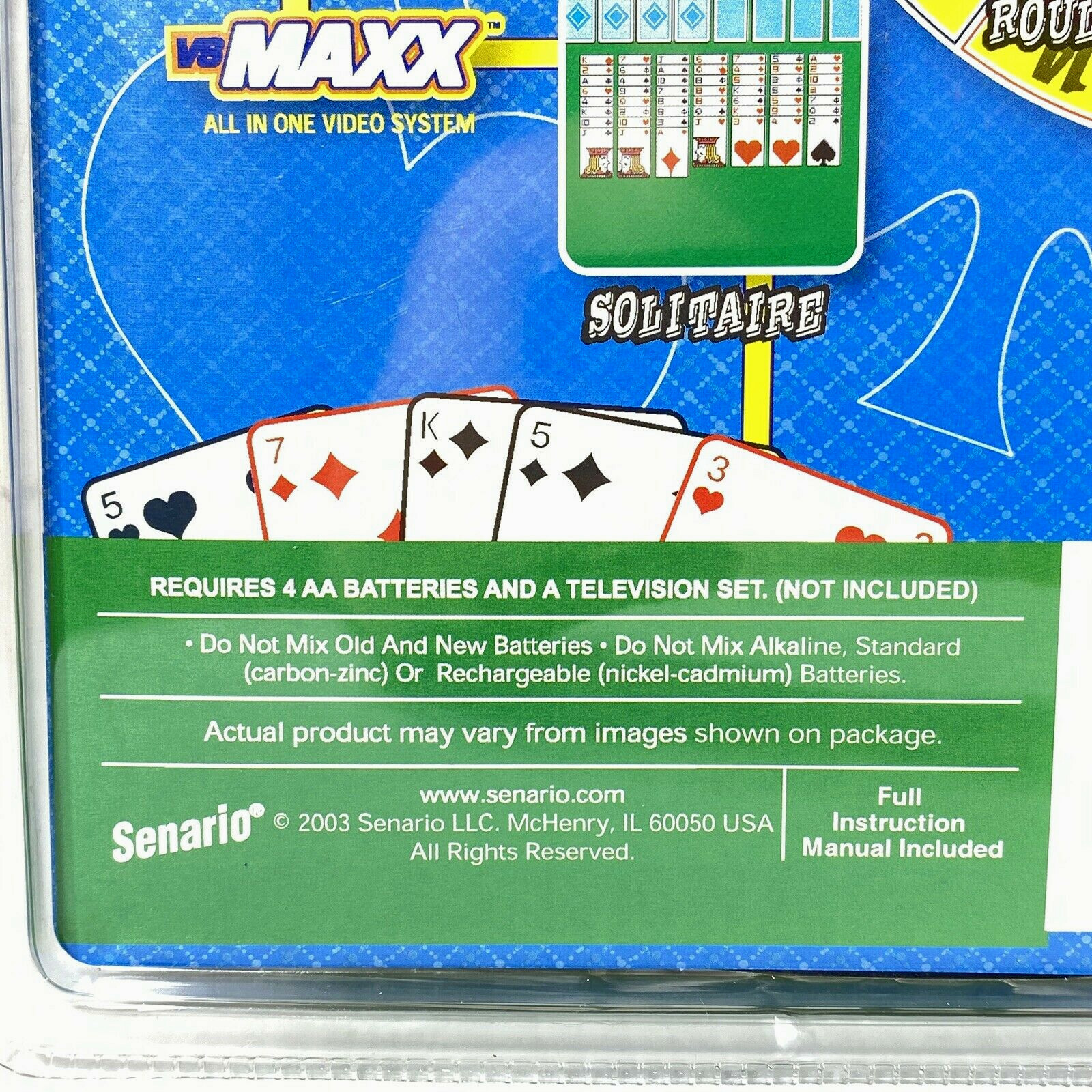 VS Maxx Plug and Play 5 Casino Games All in 1 TV Video Game – Poker Roulette