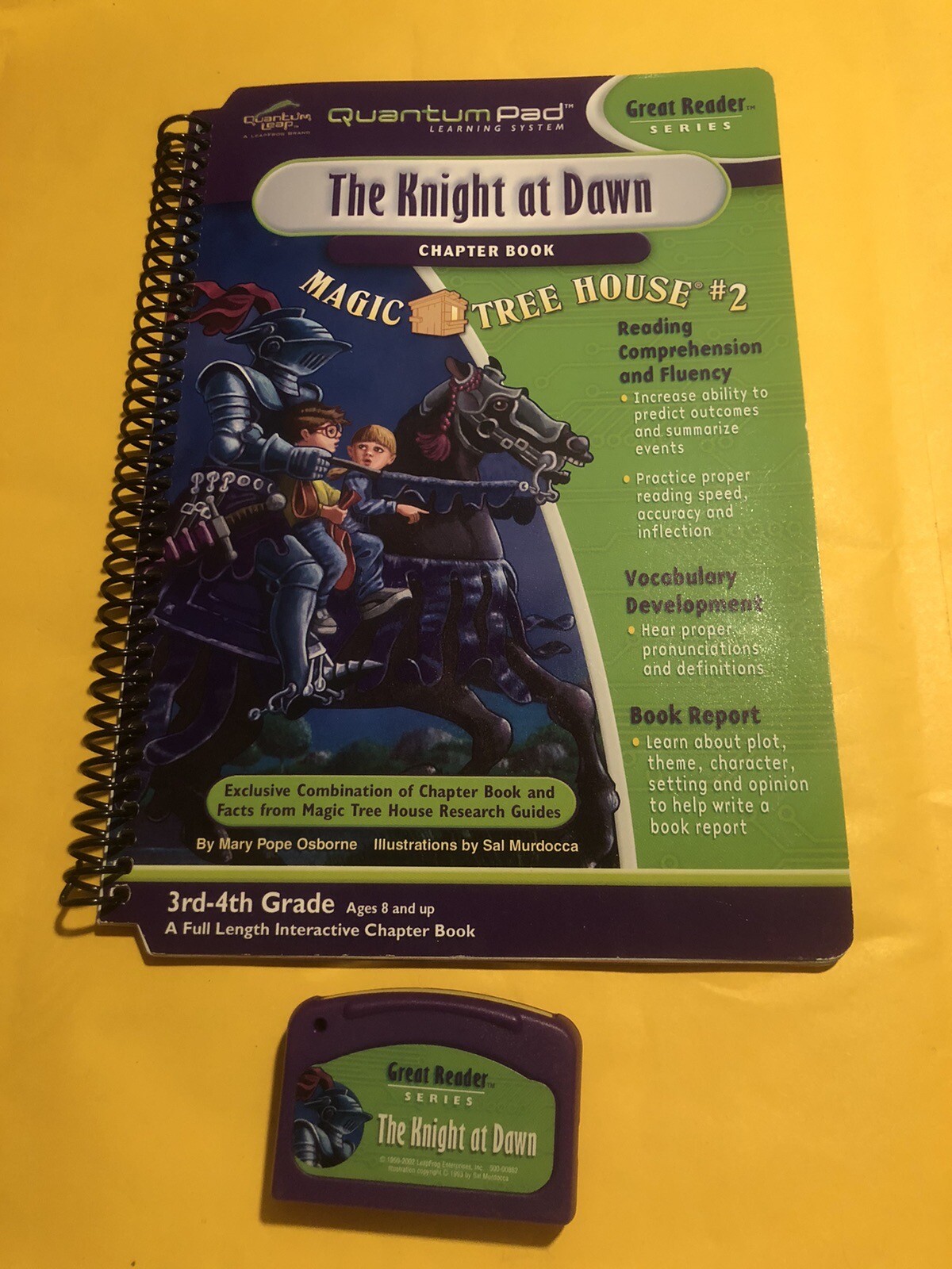 Leapfrog Quantum Pad- The Knight At Dawn -ages 8&up- Book&cart – Pre-owned