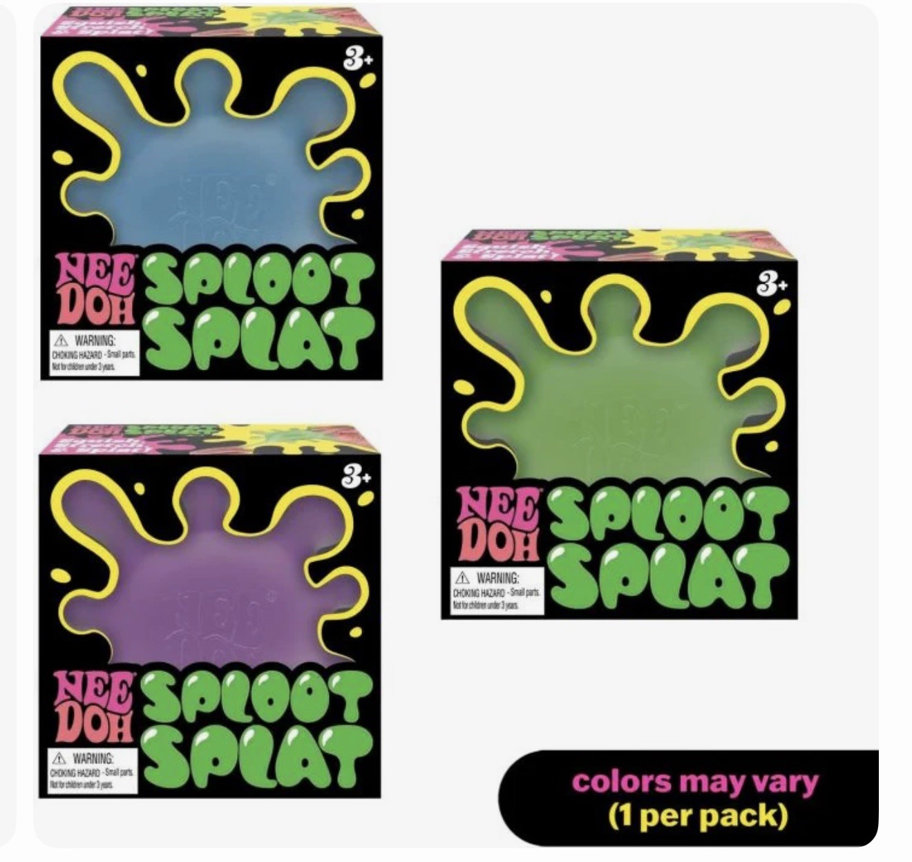 needoh sploot splat Random color