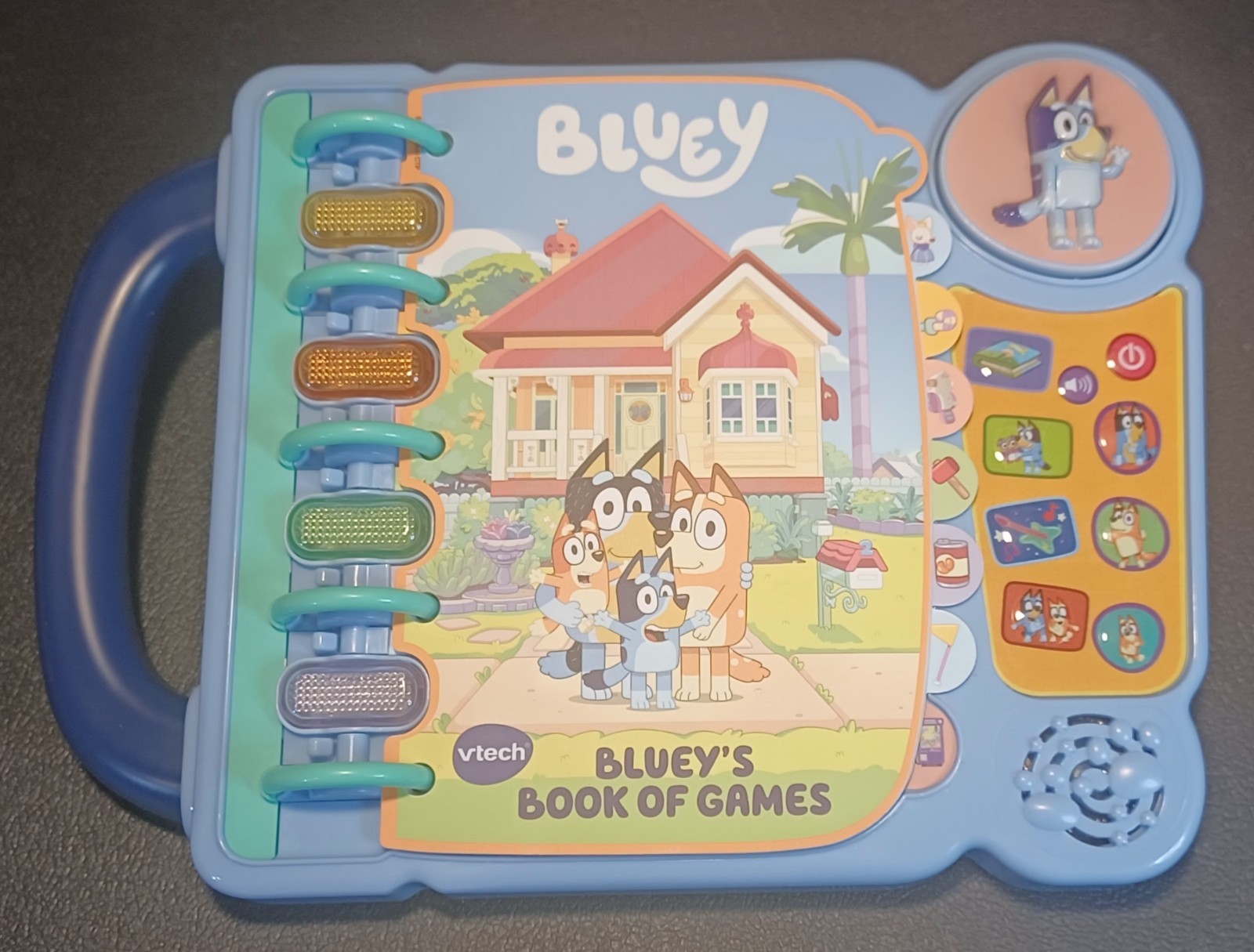 VTech Bluey’s Book of Games 5412 Interactive Pretend-Play Book for Preschoolers