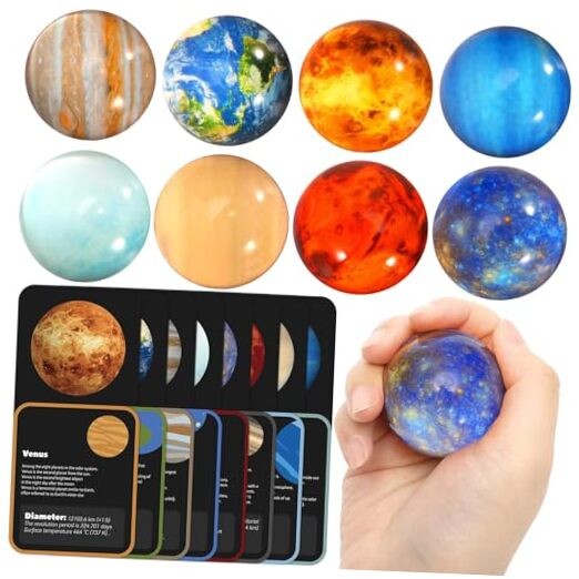 16PCS for Kids Planets Toys – Eight Planets Bouncy Solar System