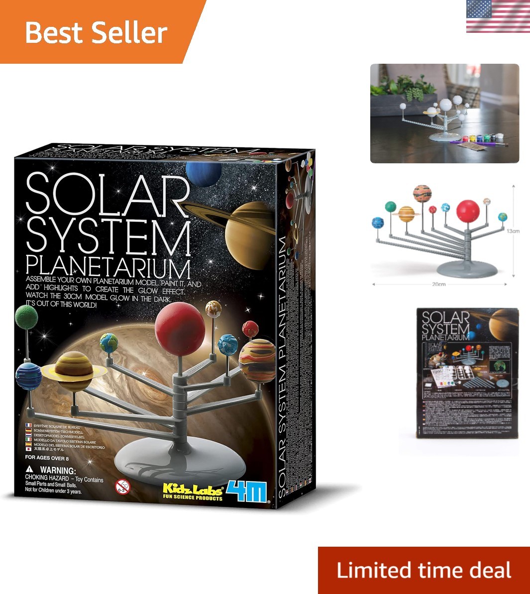 Solar System Planetarium – DIY Glow In The Dark Astronomy Planet Model Stem T…