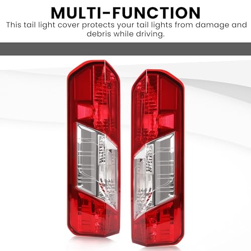 HECASA Pair Tail Light Compatible with 2015-2024 Ford Transit 150 250 350 350HD