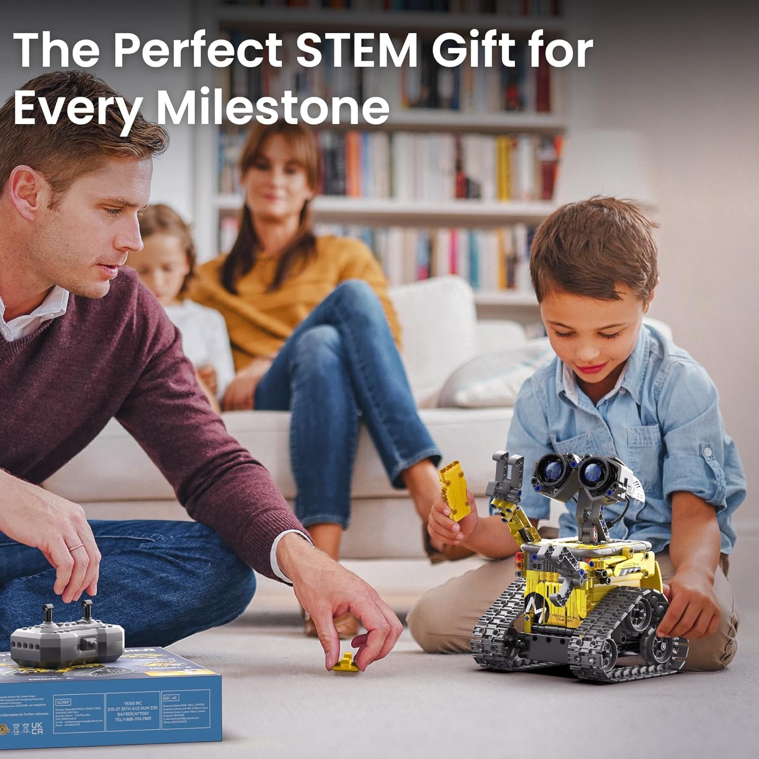 Sillbird Robot Building Kit Remote Control STEM 5in1 488Pcs