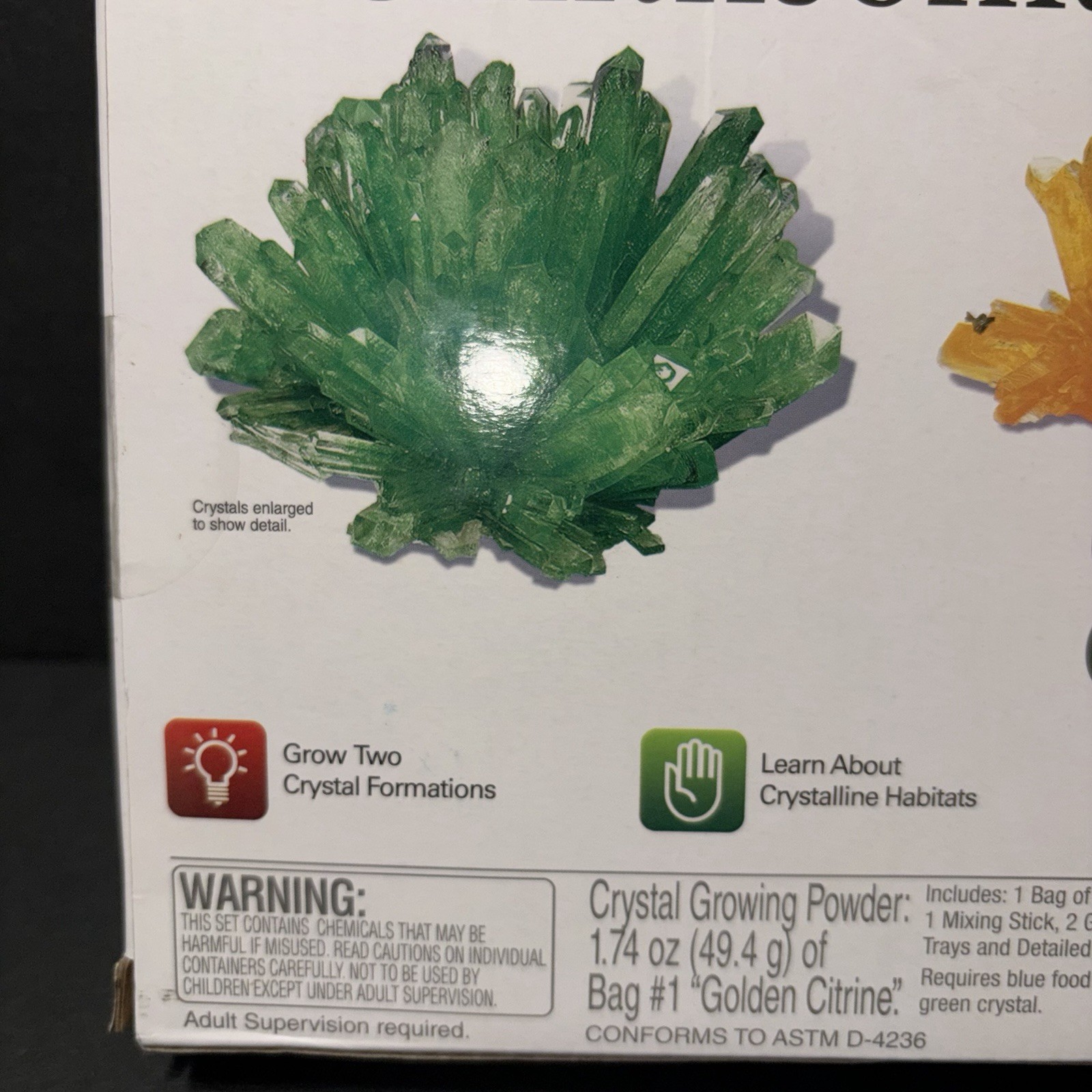 Smithsonian earth science STEM Crystal Growing Kit New in Box Age 10+