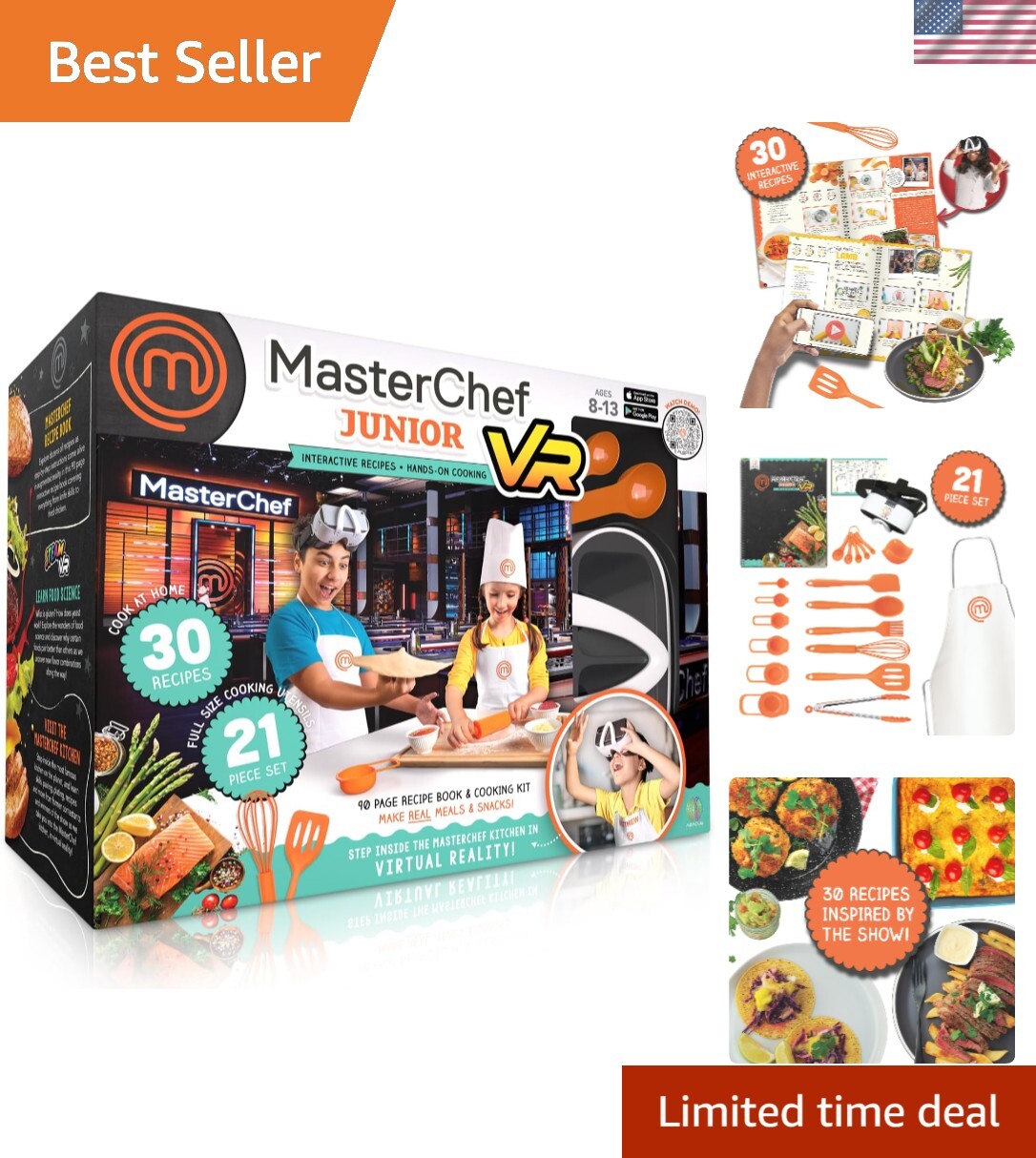 VR MasterChef Junior – Virtual Reality Kids Cookbook and Interactive Food Sci…