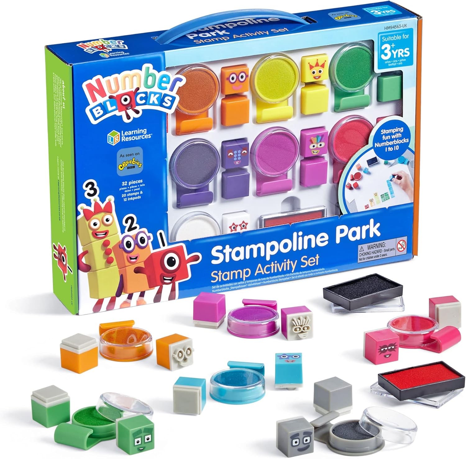 Learning Resources Numberblocks Stampoline Park Stamp Activity Set, Multicolour,