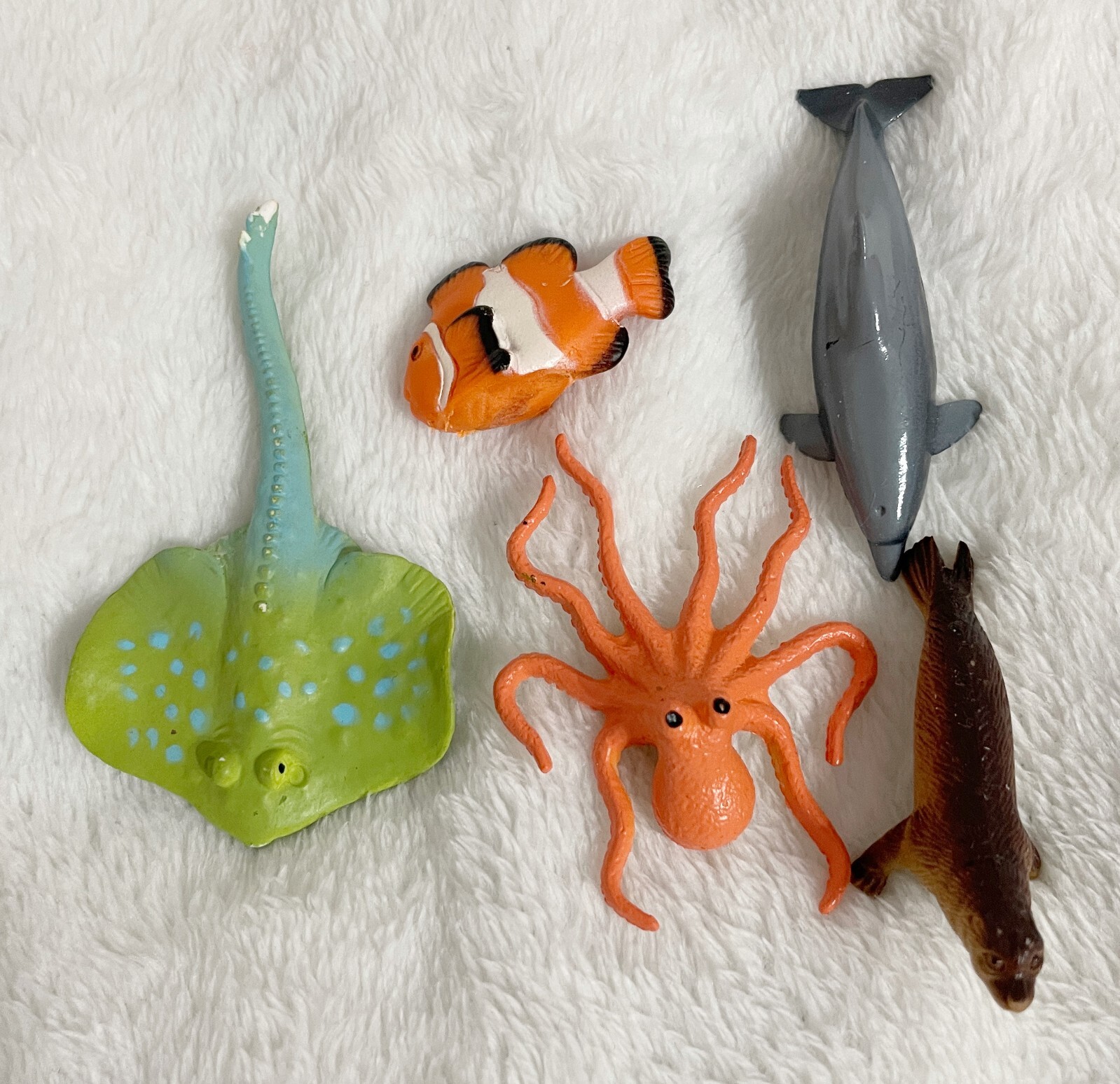 Lot of 45 Unbranded Mini PVC and Felt Animals, Farm, Jungle, Insect, Etc.