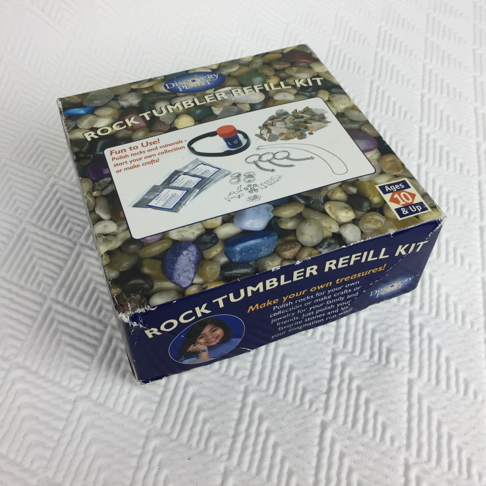 Discovery Planet Rock Tumbler Refill Kit Polished Rocks #36925 Ages 10+ New