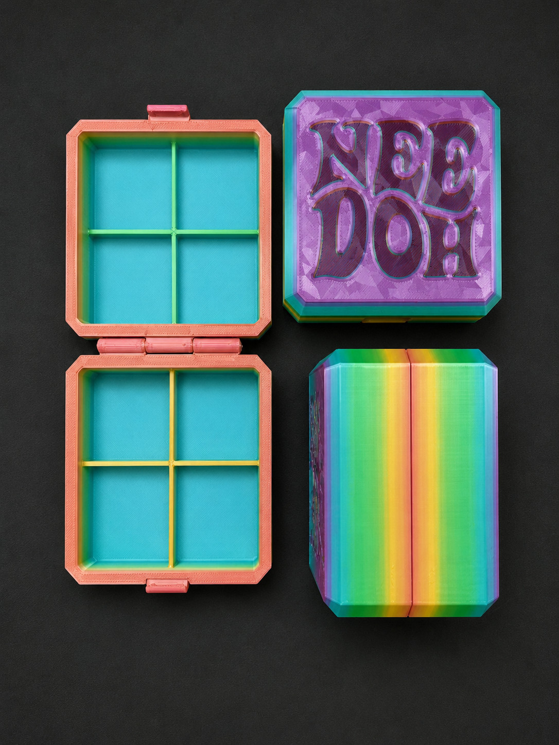 NeeDoh Nice Ice Baby 4 pack – CASE ONLY – color for reference only- RAINBOW
