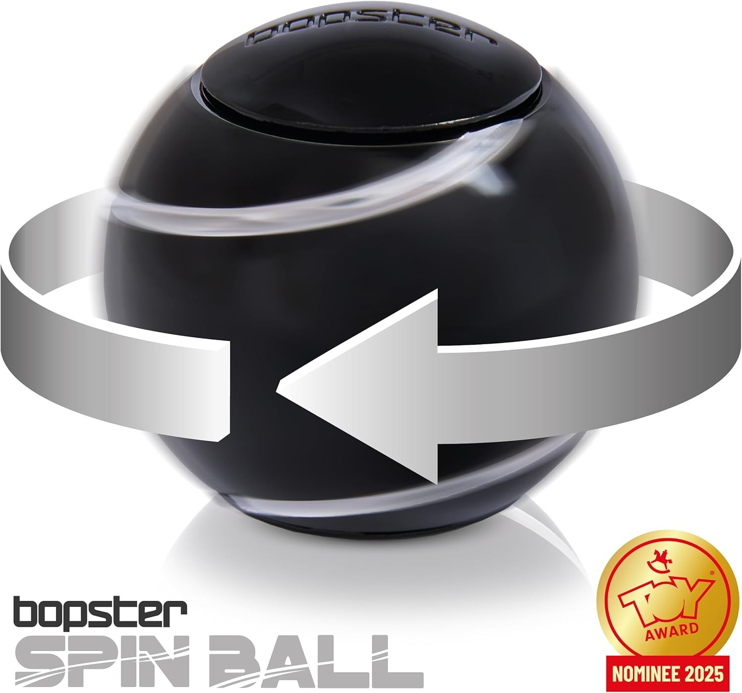 bopster Metal Spin Ball Fidget Hand Spinner Premium Desk Toy for Kids, Teens &