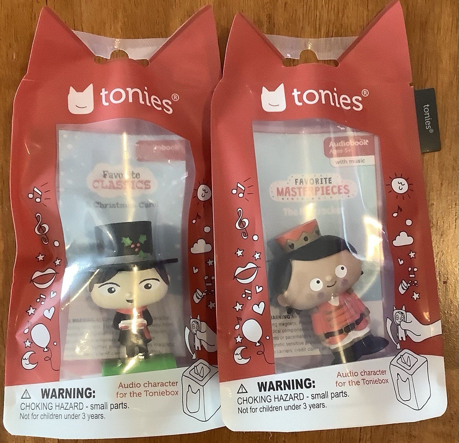 LOT OF 2 Audio figurine Tonie AUDIOBOOK w/ Music 3-5+ CHRISTMAS TONIES