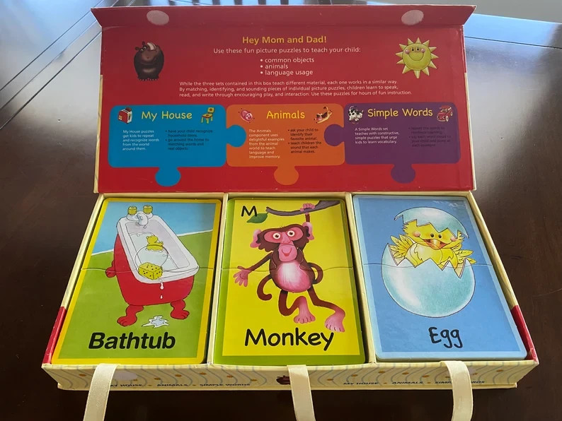 FIRST WORDS Puzzle Set by Spice Box – Early Childhood Development by Spice Box