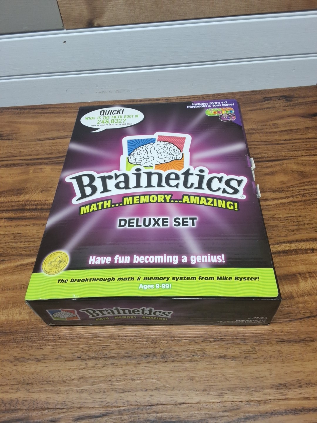 Brainetics Math Memory Amazing Deluxe Set DVD’s 1-7 Learning Enhancemet