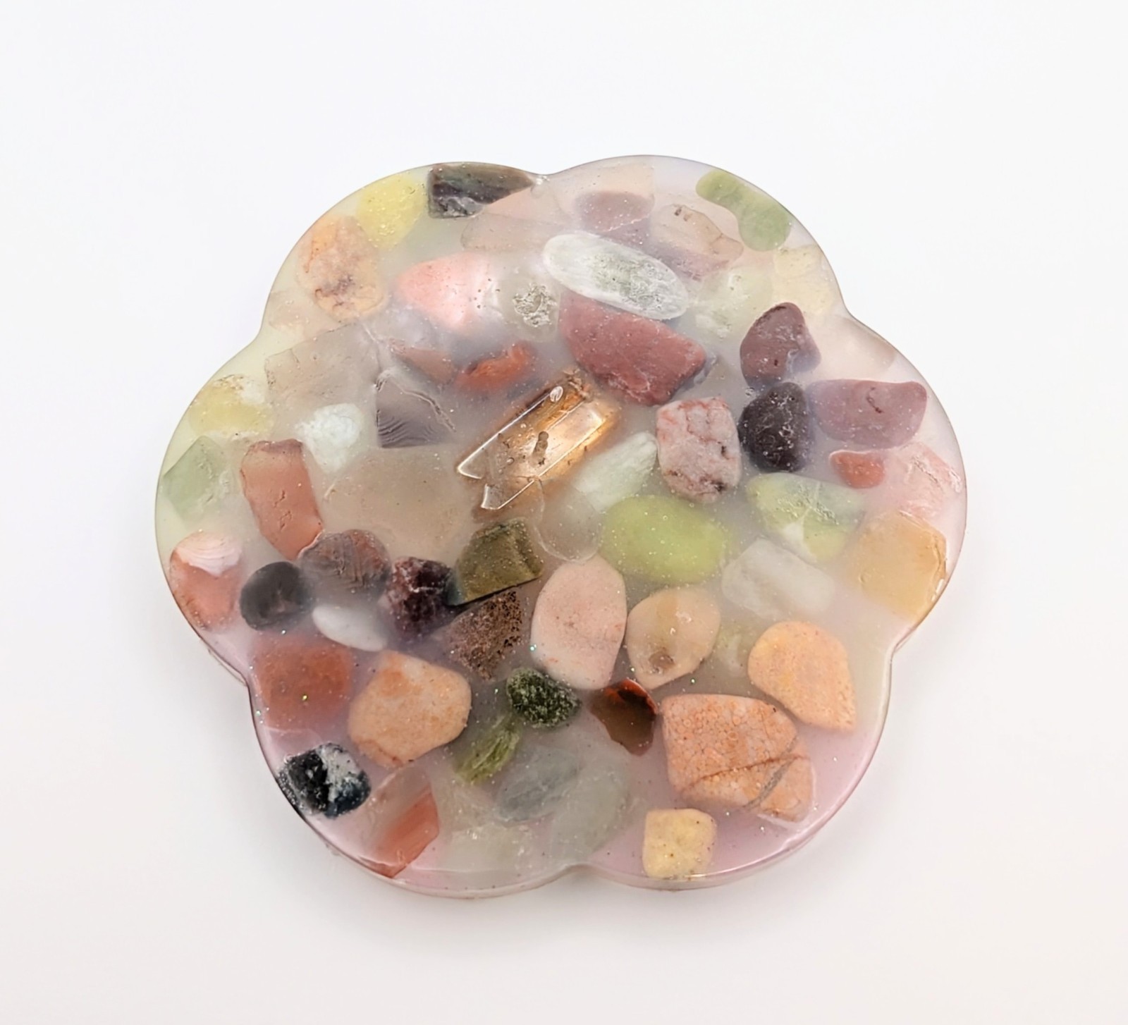 NEW Picky Pad • Handmade • Stress Relief Fidget • Pebbles Stones Earth Tones