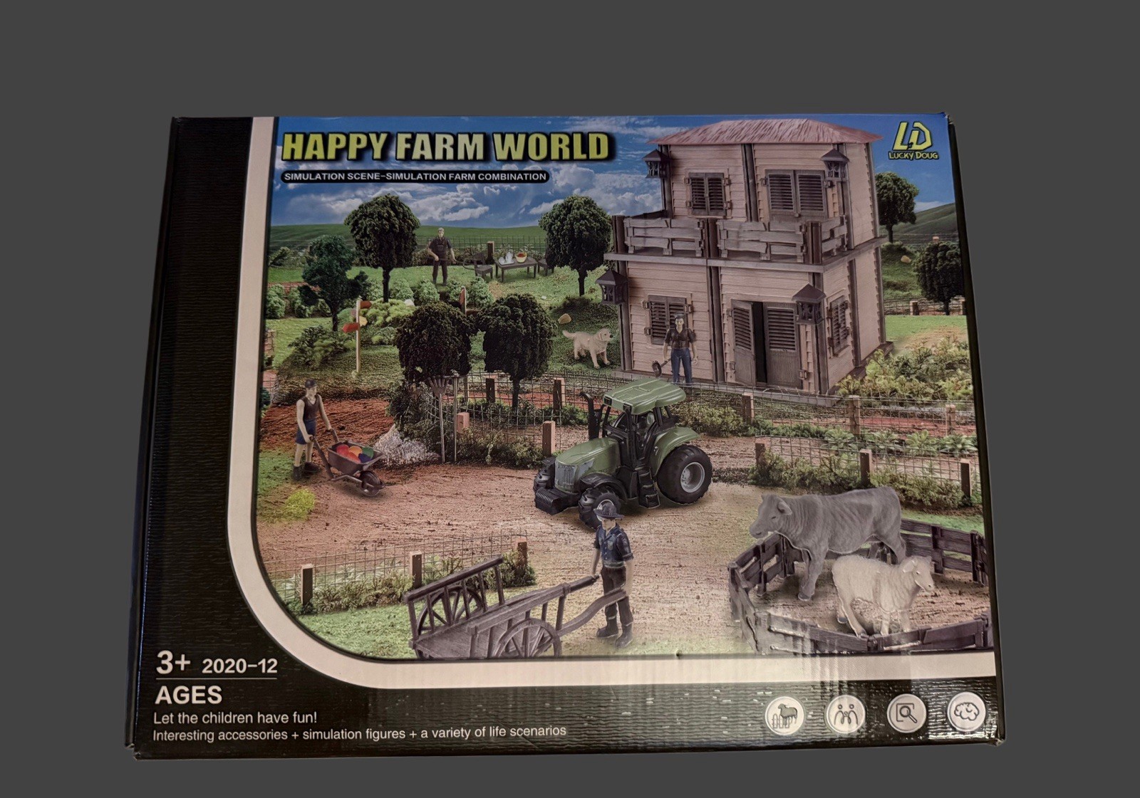 LUCKY DOUG Happy Farm World Scene DIY BUILDING KIT Model# 2020-12 NEW in BOX