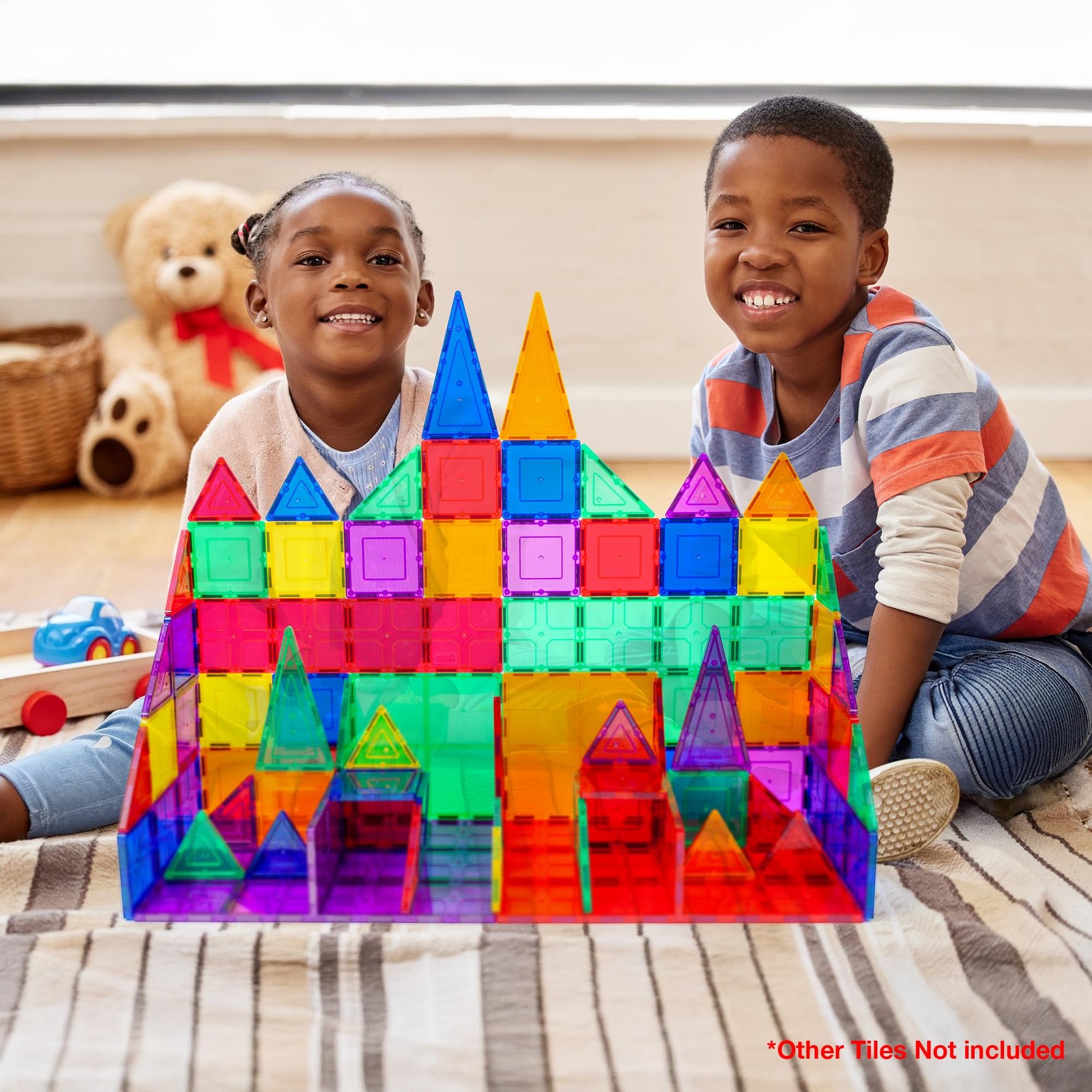 PicassoTiles Magnetic Building Block Tiles Supersize Stabilizer Base Toy Large