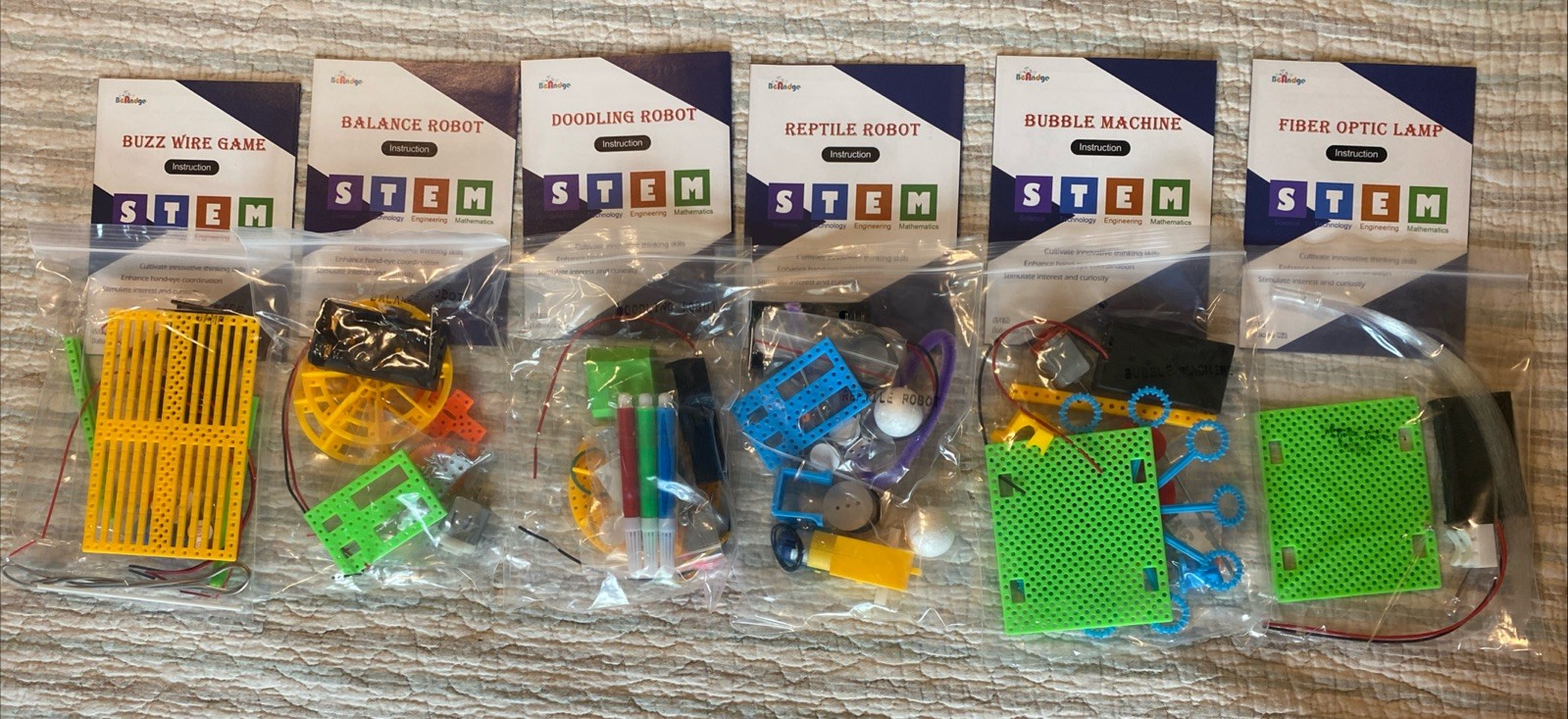 STEM Robotics Kit 6Set Electronic Science Experiments Projects for Kids DIY Engi