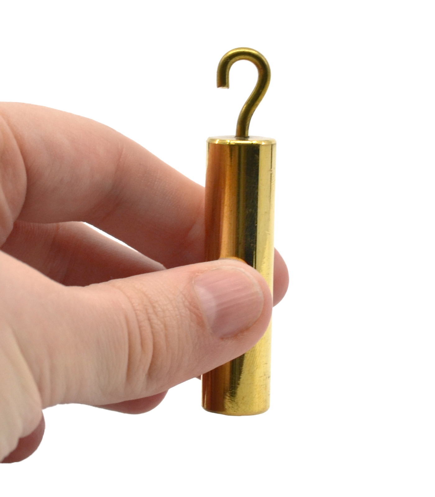 Specific Gravity Cylinder with Hook, Brass – 2″ x 0.5″ – Eisco Labs