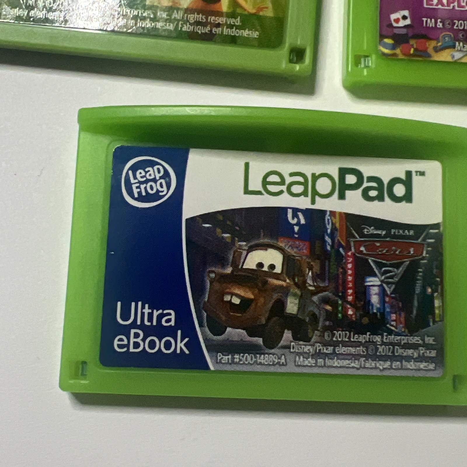 Lot of 5 Leap Frog LeapPad Learning Games Mr Pencil Dora Pet Pals Cars Fairies