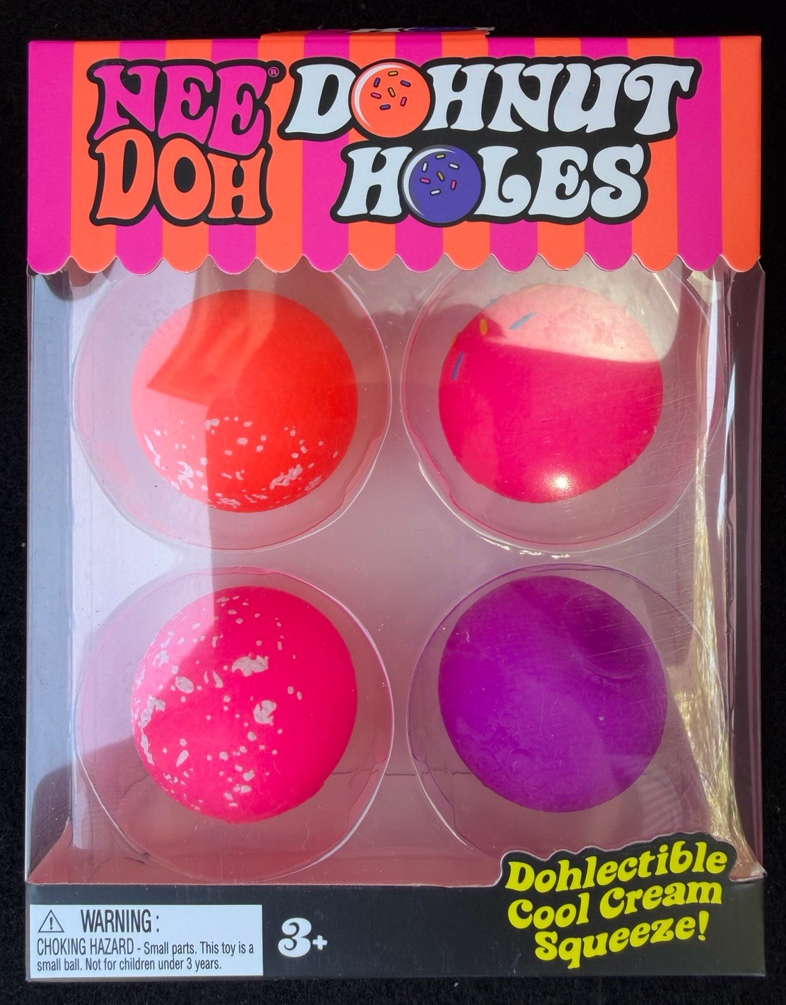 NeeDoh 4 Pack Nee Doh Dohnut Holes Doughnut Donuts – SET OF FOUR