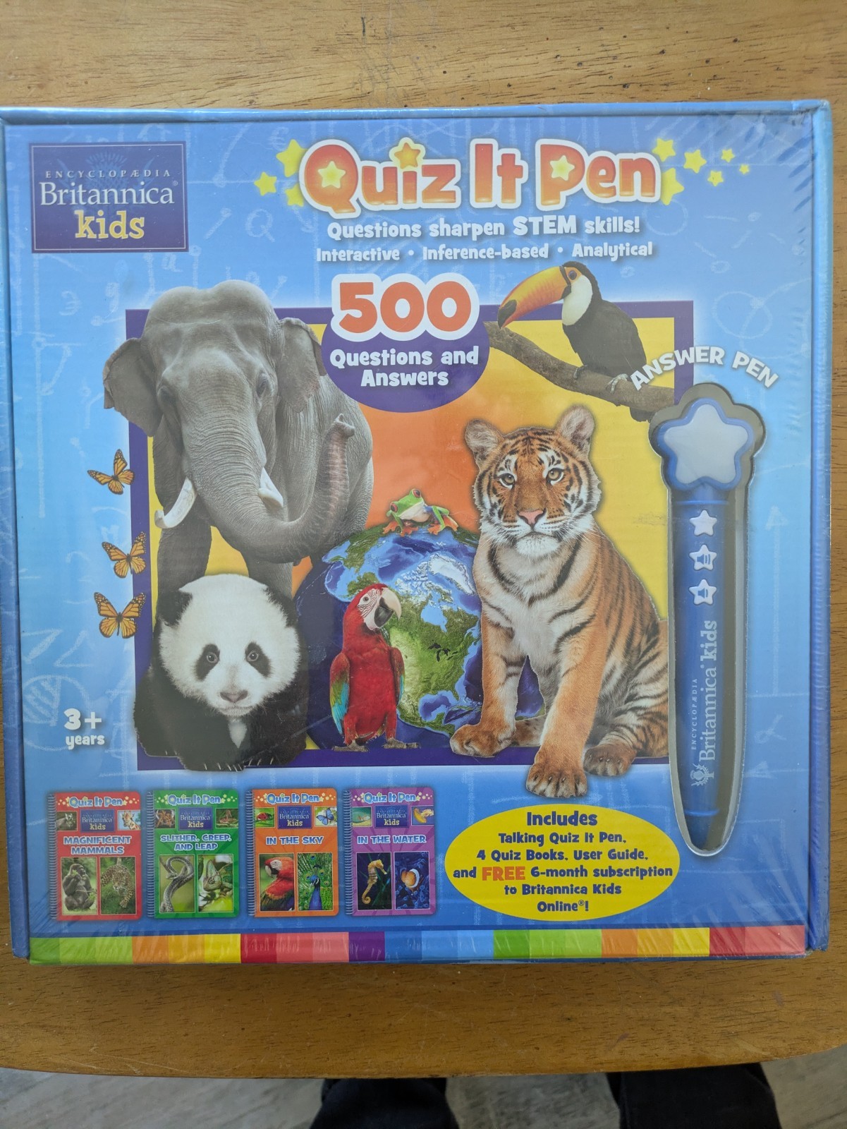 Quiz It Pen ENCYCLOPEDIA BRITANNICA Kids Interactive Pen Lights up and talks