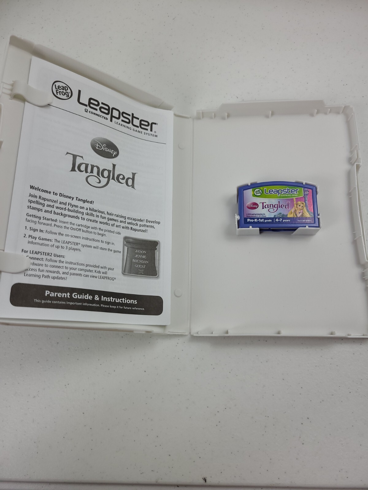 Disney Tangled LeapFrog Leapster Reading – Spelling Word Building Creativity 4-7