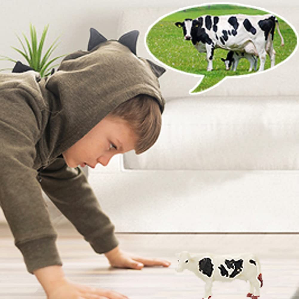 15 Pcs Mini Figures Toys Realistic Farm Animal Figurines, Plastic Learning Ed…