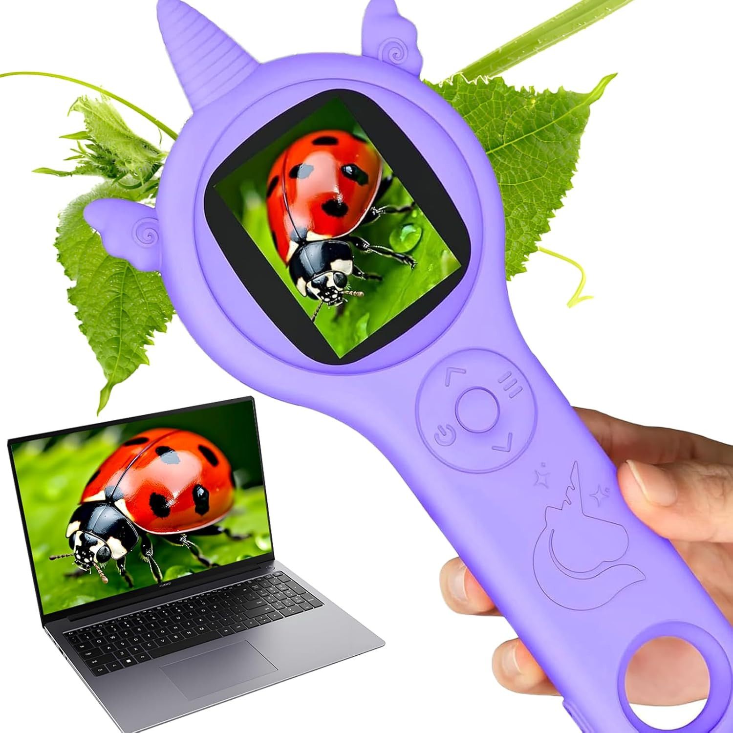 Kids Microscope – Mini Pocket Handheld Microscope for Toddlers-Educational Scien