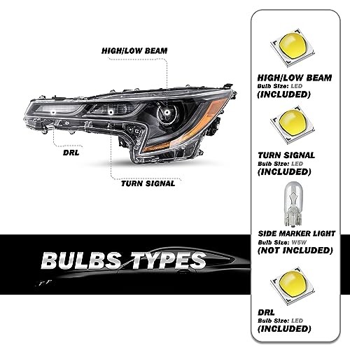 20-22 Toyota Corolla SE XLE XSE LED Headlights Pair Right & Left 8111002S50