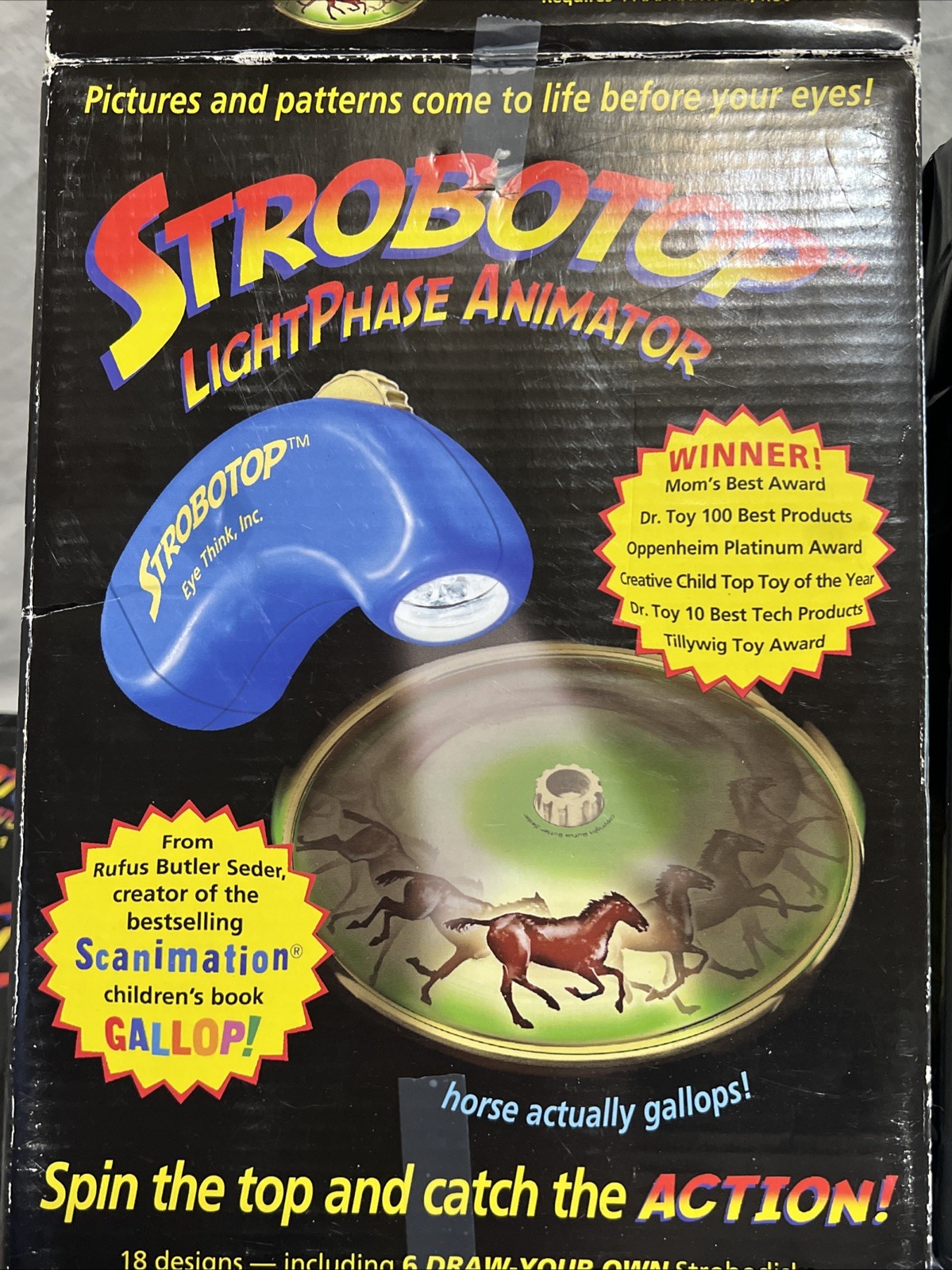 Strobotop Lightphase Animator Educational Sensory Eyethink 36 Disk STEM Illusion