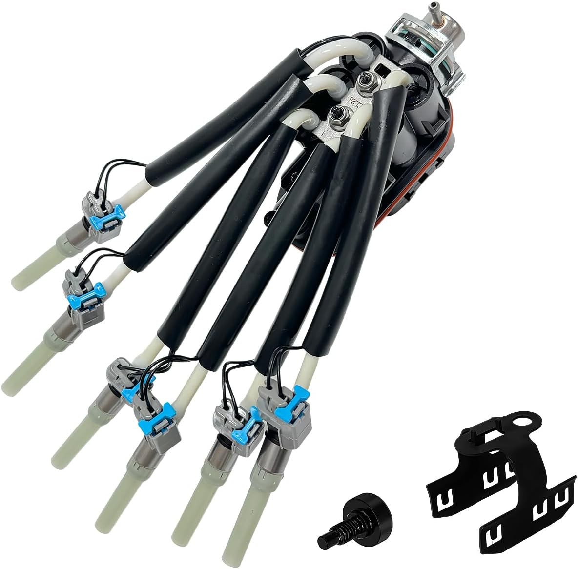 FJ503 Spider Fuel Injectors 4.3L V6 W/Bracket Compatible with Chevrolet S10