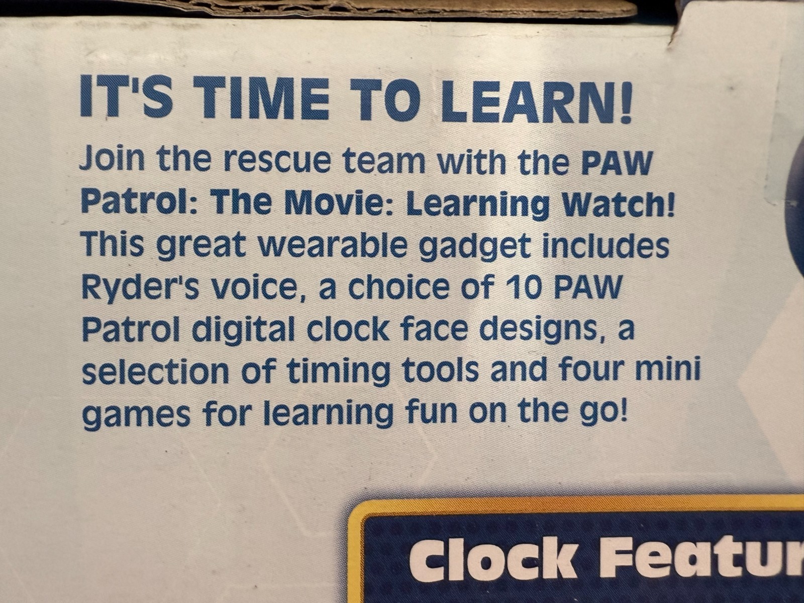 2 Blue Nickelodeon VTech PAW Patrol Movie Chase Teaching/Learning Watches #5255