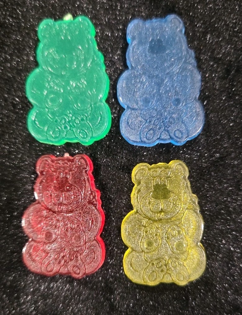 Counting Bears Set, Color/Sorting Toy, OK for OH Projector, 117 Bears, 4 Colors