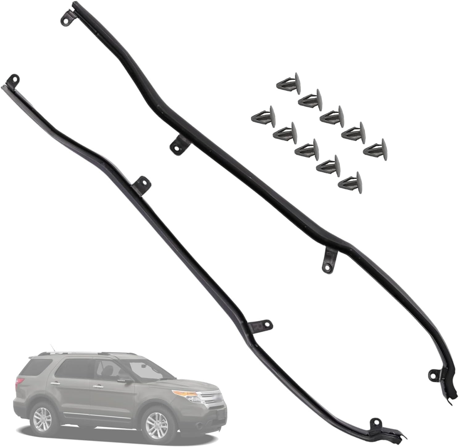 Getfarway Rear Door Front Weatherstrip Seal BB5Z-7825324-B Black