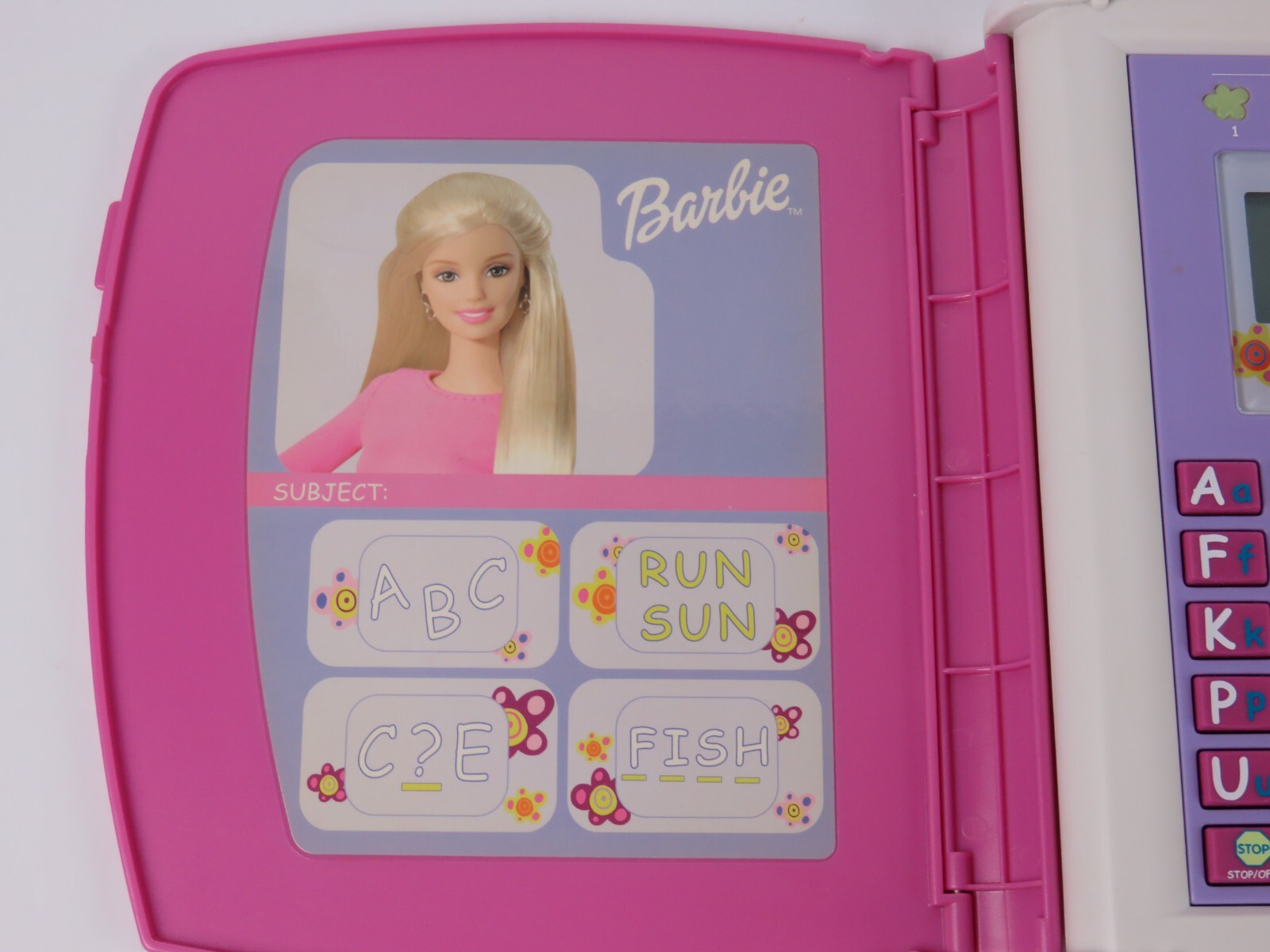 2001 Mattel Barbie “Learn With Me Letter Book” Letters, Rhymes, Spelling Toy