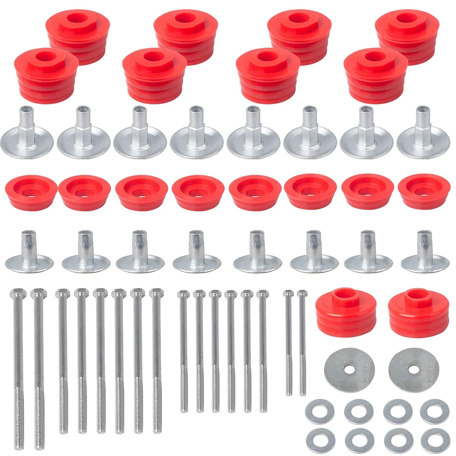 iKer Body Mount Bushing Kit Compatible with Ford F250 F350 2008-2016 Super Duty
