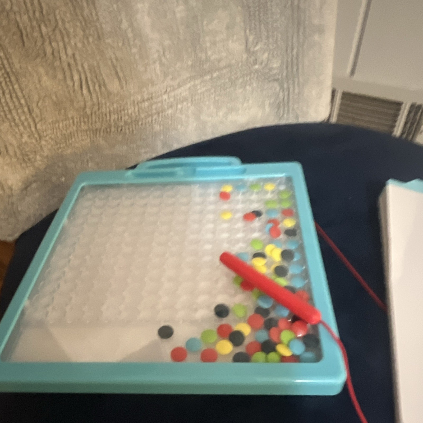 Magnetic Peg Board Pattern Game w/ Stylus Pen & Pattern Cards, Multicolor