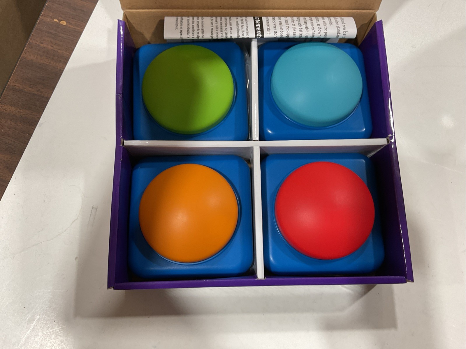 Game Buzzers Family Fun Game Prop Set of 4 – Each One Different Sound NEW