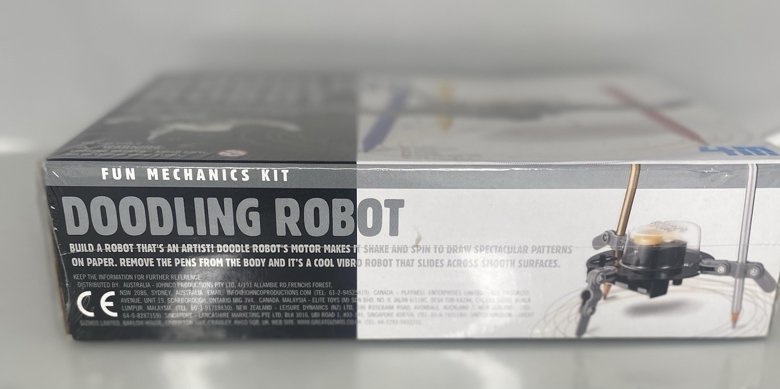 4M Doodling Robot Fun Mechanics Kit Build Art Create