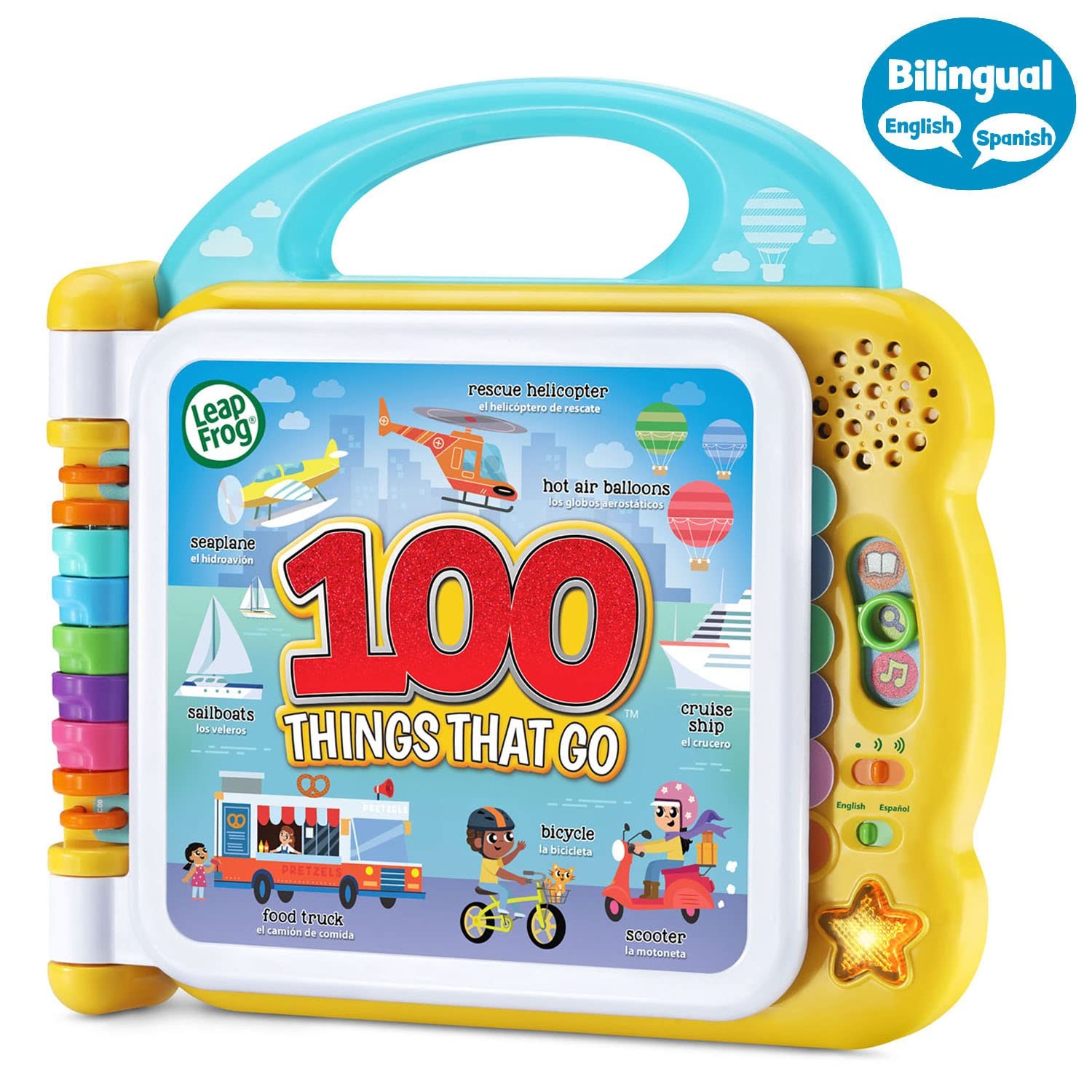 LeapFrog 100 Things That Go Interactive Book Bilingual Learning Toy 18 Months+