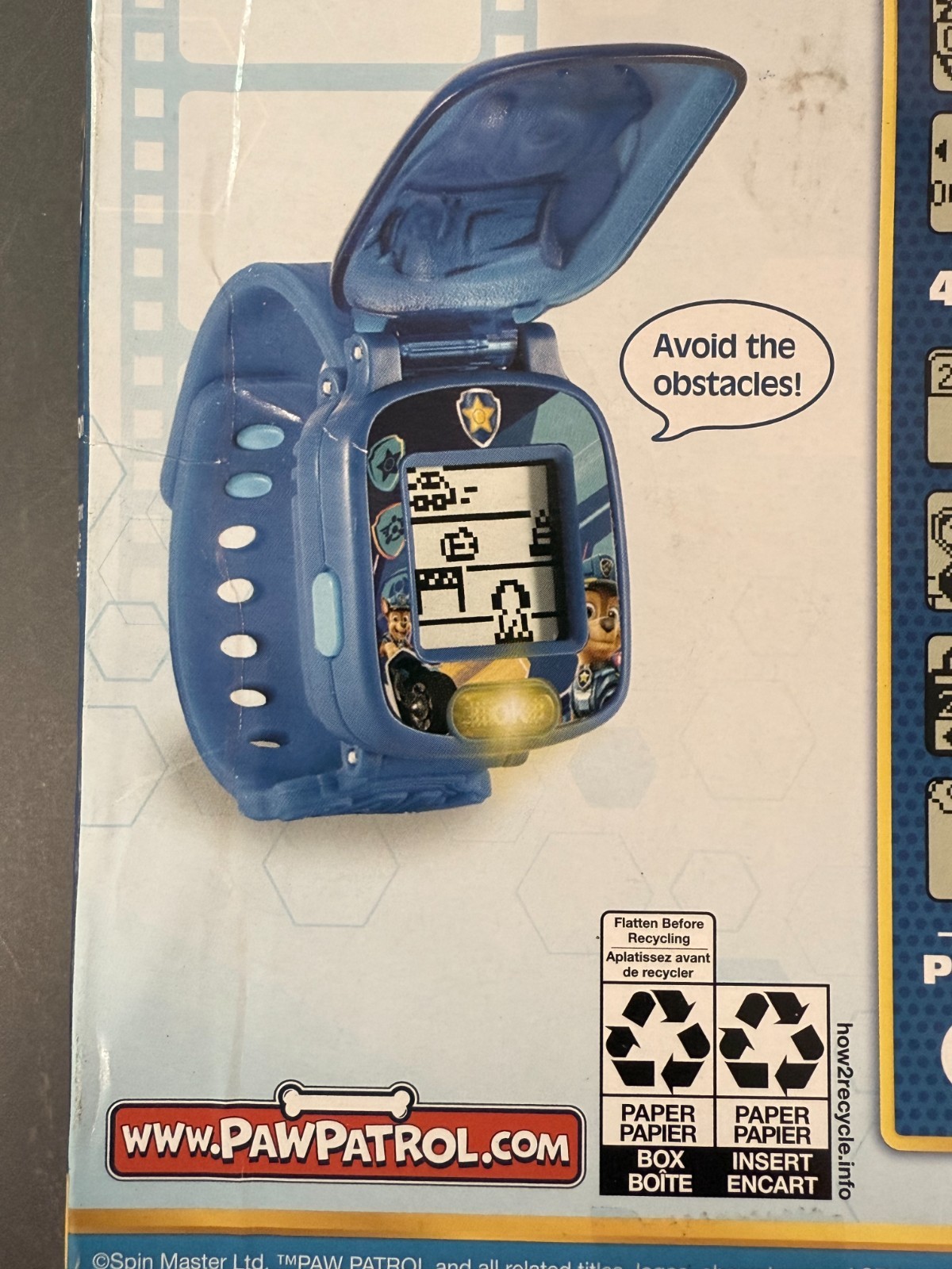 2 Blue Nickelodeon VTech PAW Patrol Movie Chase Teaching/Learning Watches #5255