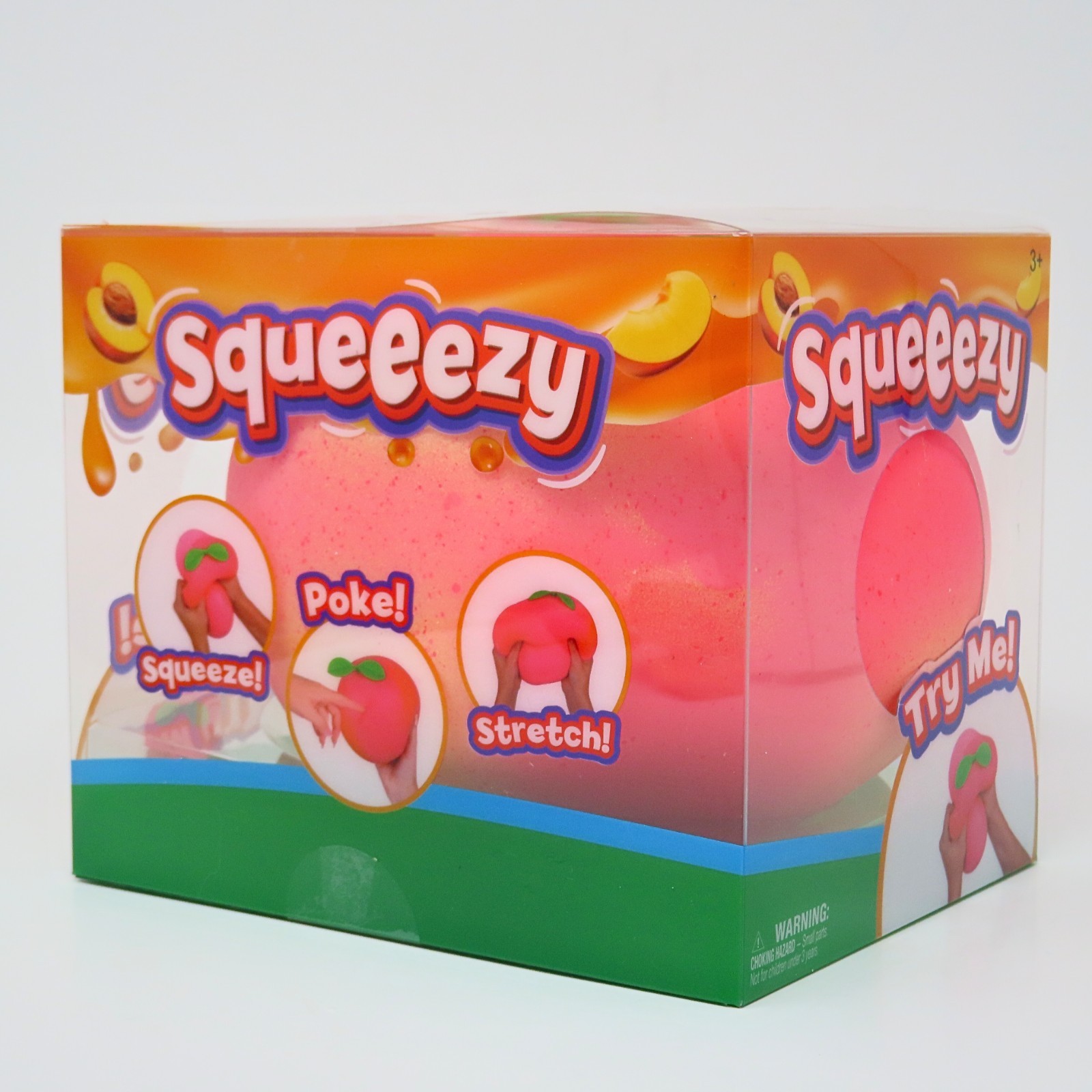 Sunny Days Jumbo Squeezy Peach Squishy Toy 🍑 Stress Relief Sensory Fidget NEW