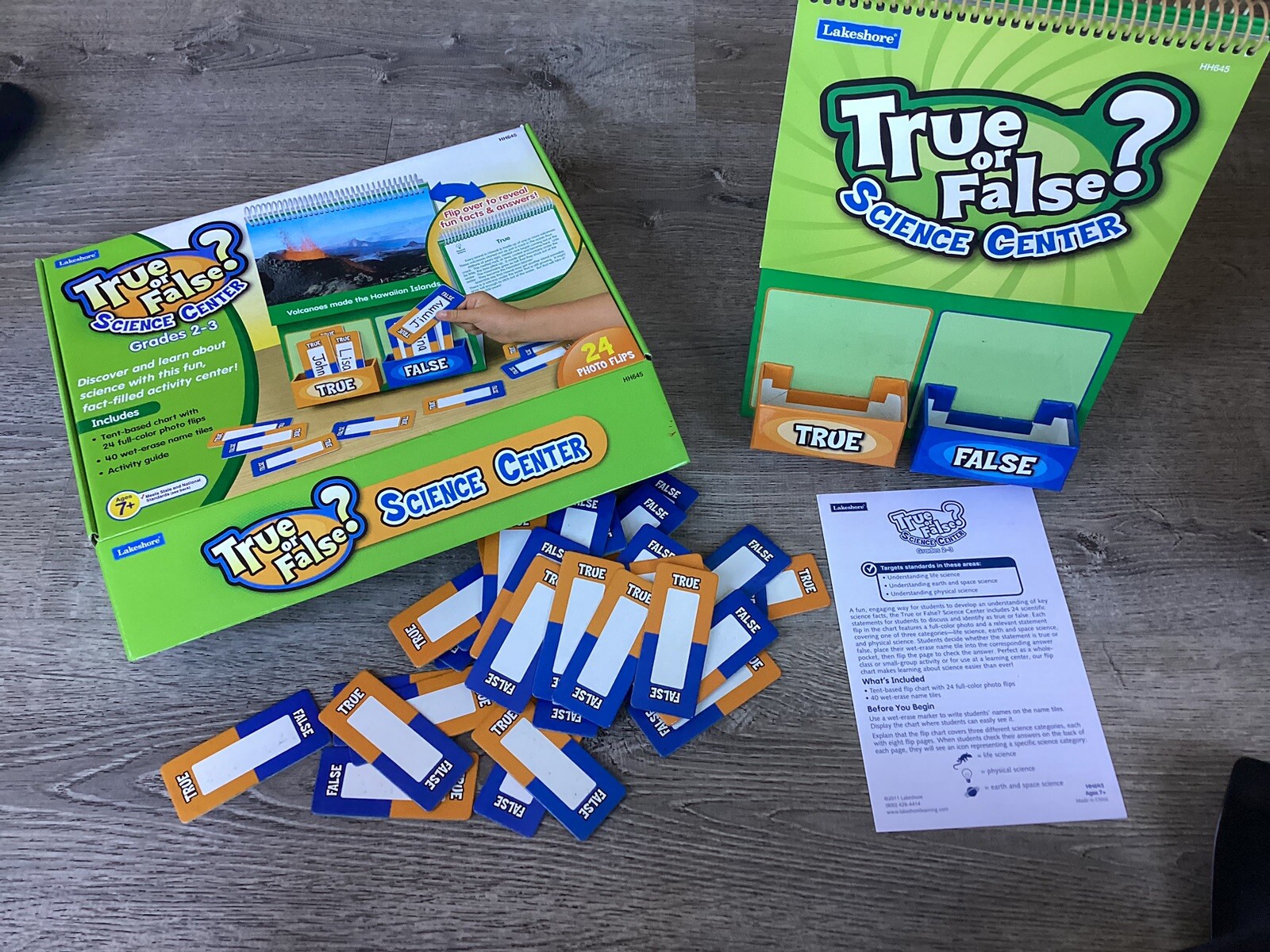 Lakeshore True or False Science Center grades 2-3 Ages 7+ HH645 Game Classroom