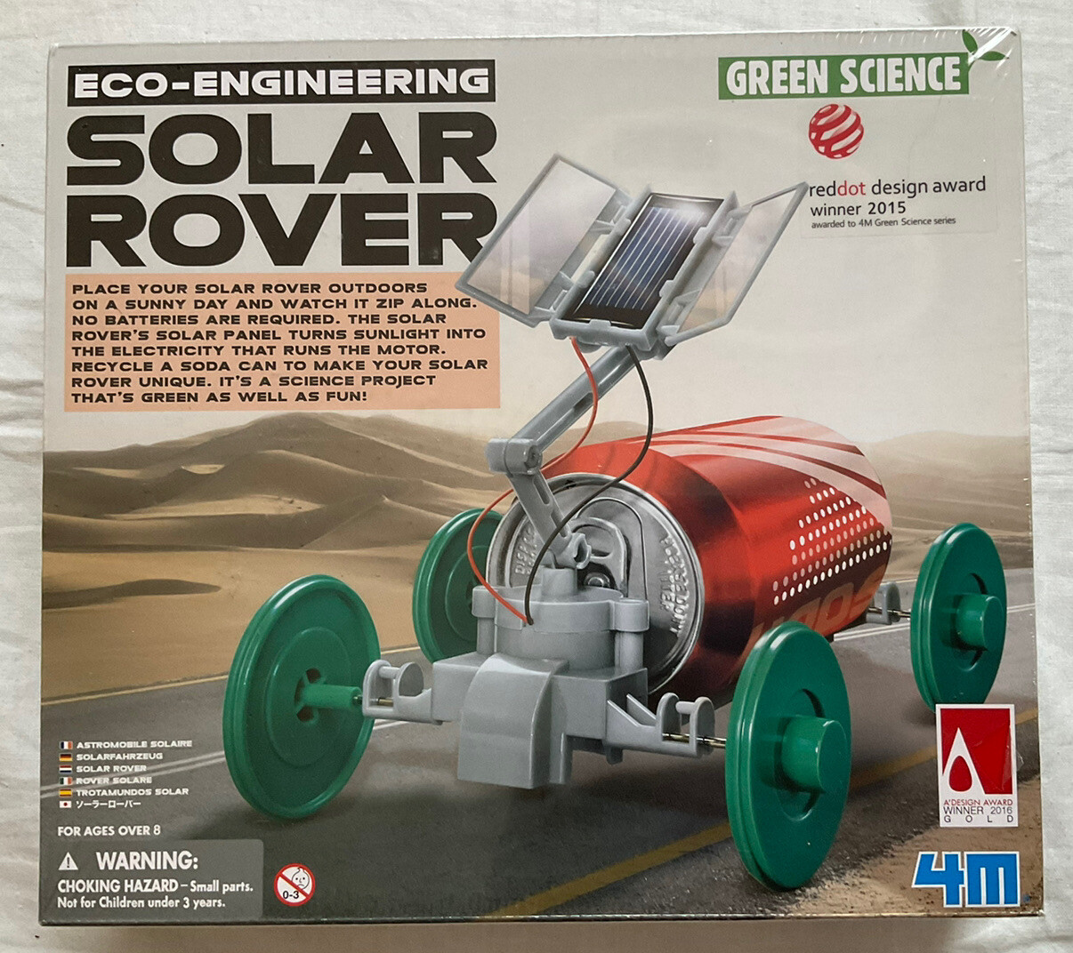 4M Green Science Solar Rover Kit DIY Solar Power Eco-Engineering Stem Toys